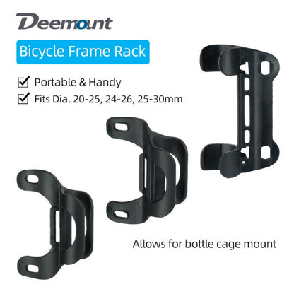 Pump Bracket Frame Bottle Cage Mount Positioning Holder Rack Stand Optional Hook Loop Strap M5*16